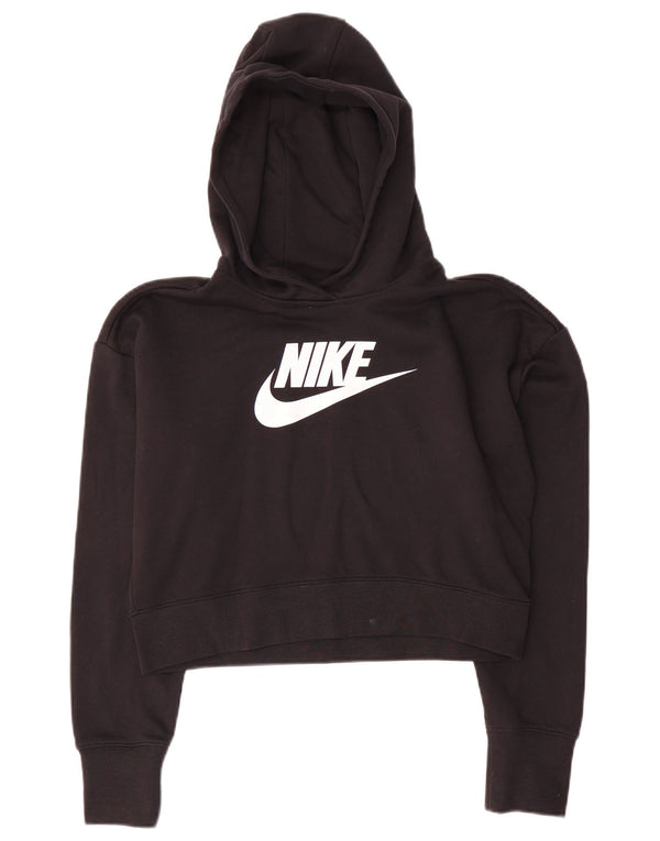Nike Crop Graphic Sudadera con capucha para niñas 13-14 años XL Algodón negro