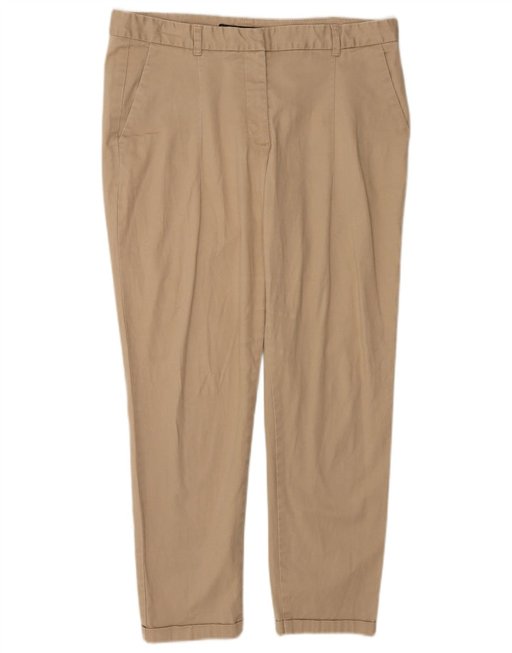 Zara Mujer Pantalón Chino Slim EU 40 Medium W30 L25 Beige