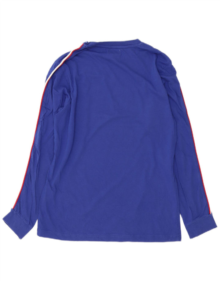 Camiseta Kappa Hombre Manga Larga Algodón Azul Medio