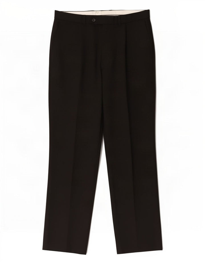Marks & Spencer Pantalón de traje recto para hombre W34 L31 Poliéster negro