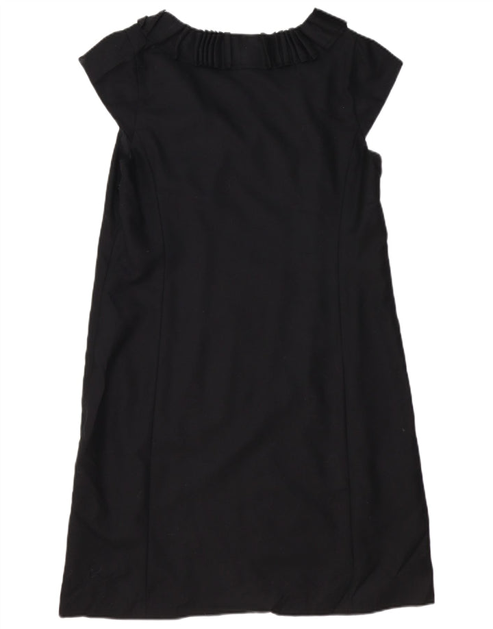 J. CREW Vestido acampanado para mujer US 12 Grande Lana negra