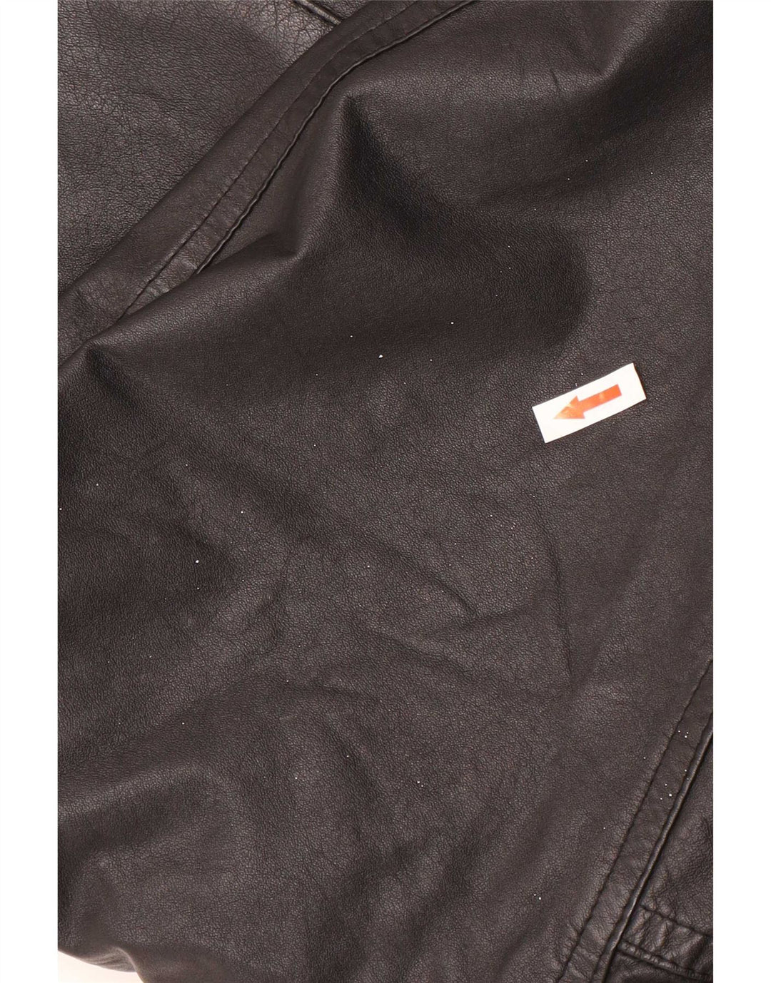 Vintage hombres chaqueta de cuero Reino Unido 40 grande negro