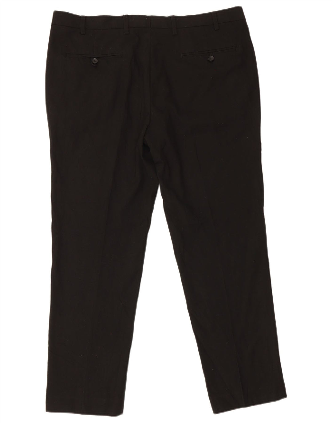 Marks & Spencer Pantalón de traje ajustado para hombre W38 L29 Poliéster negro