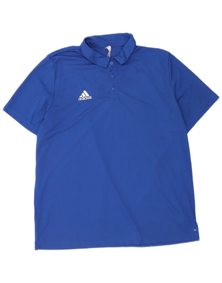 Polo Adidas Hombre 2XL Poliéster Azul