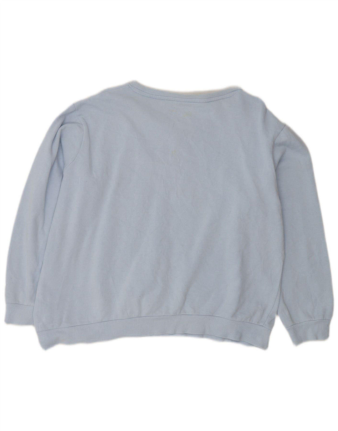 Fila Mujer Oversize Crop Graphic Sudadera Jumper UK 46 Grande Azul