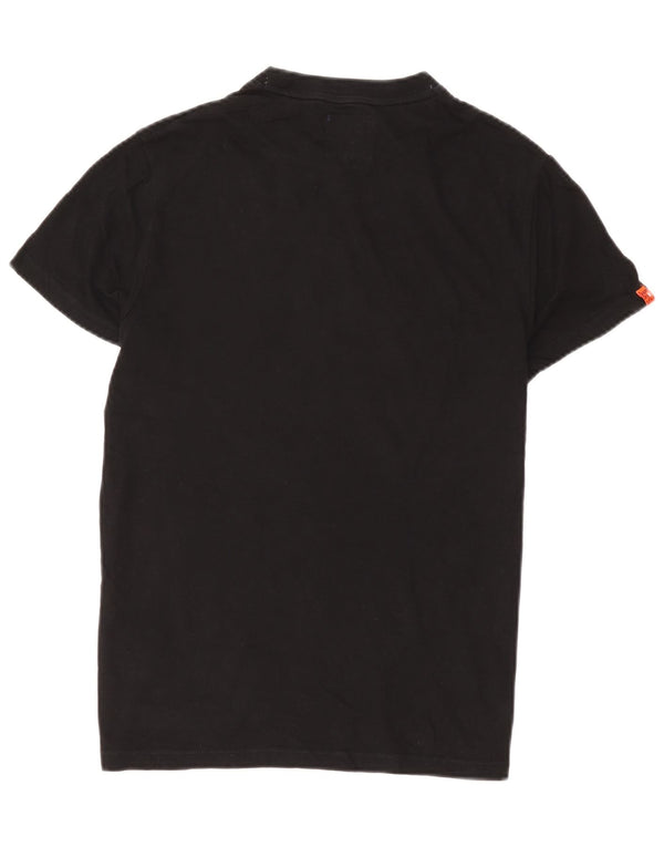 Superdry Camiseta para hombre Top Medium Black Cotton