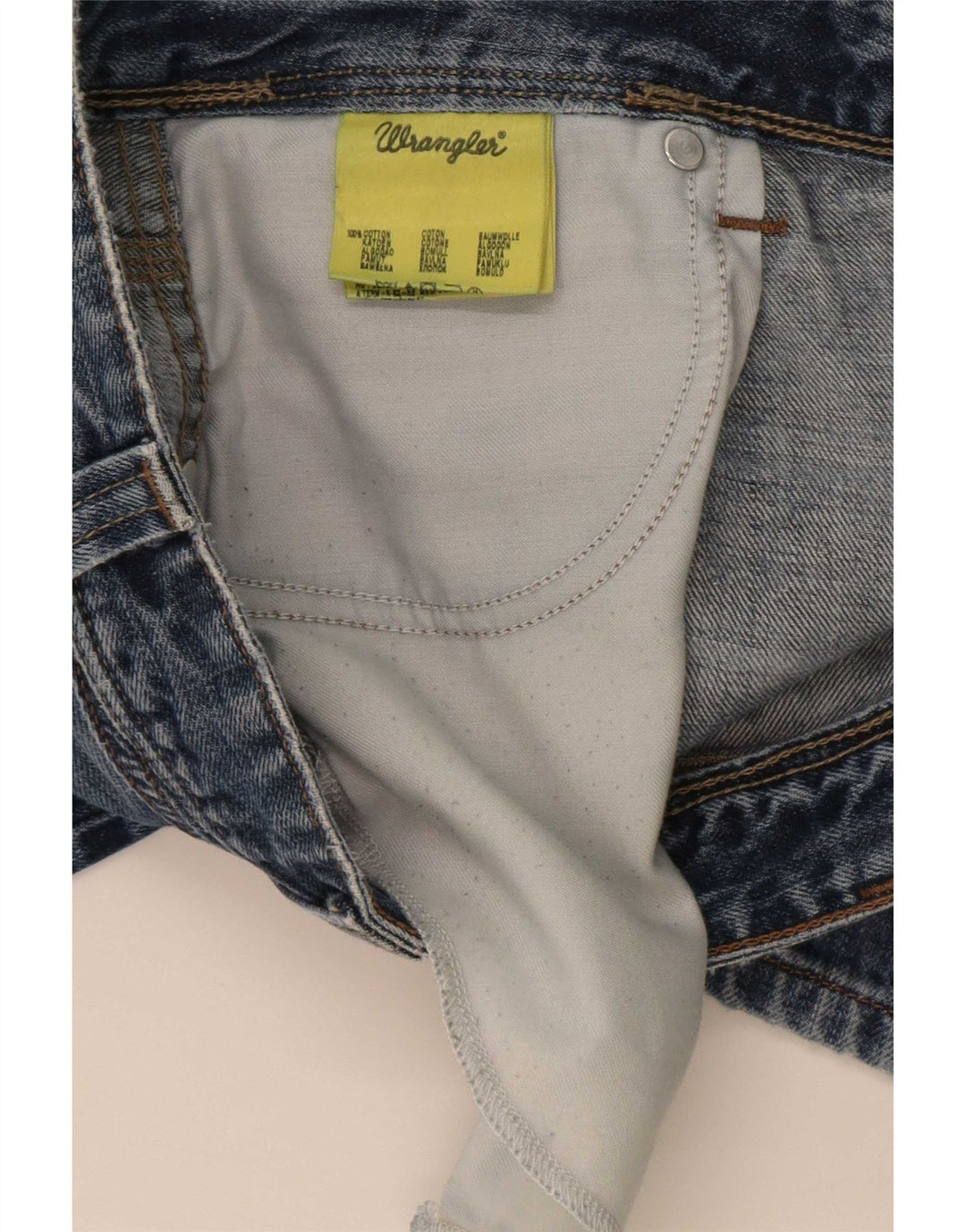 Wrangler Vaqueros rectos Clyde para hombre W36 L30 Algodón azul