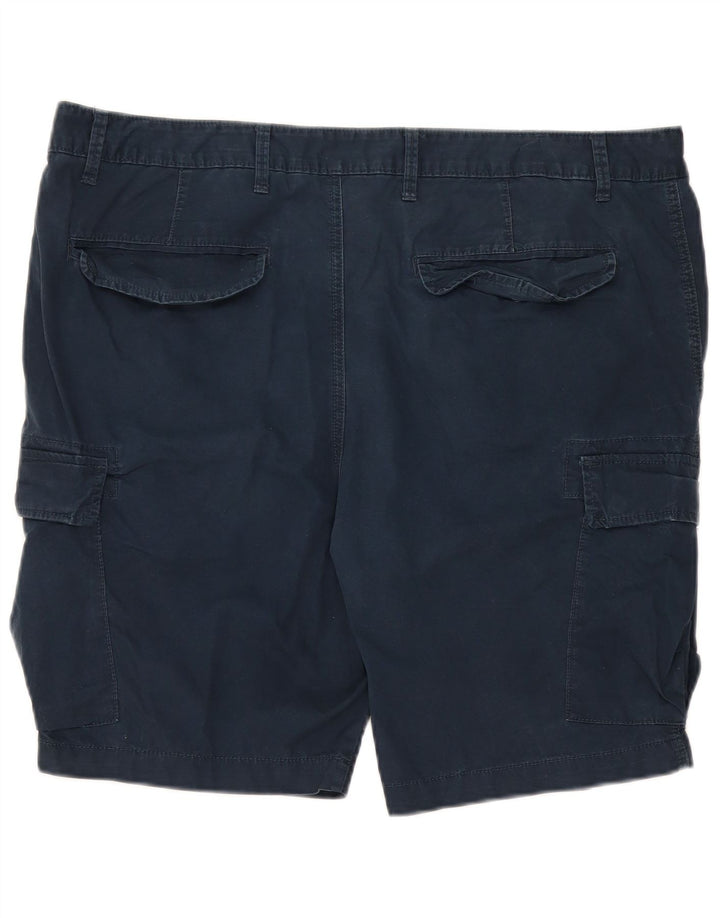 MARKS & SPENCER Pantalones cortos cargo para hombre W40 XL Algodón azul marino
