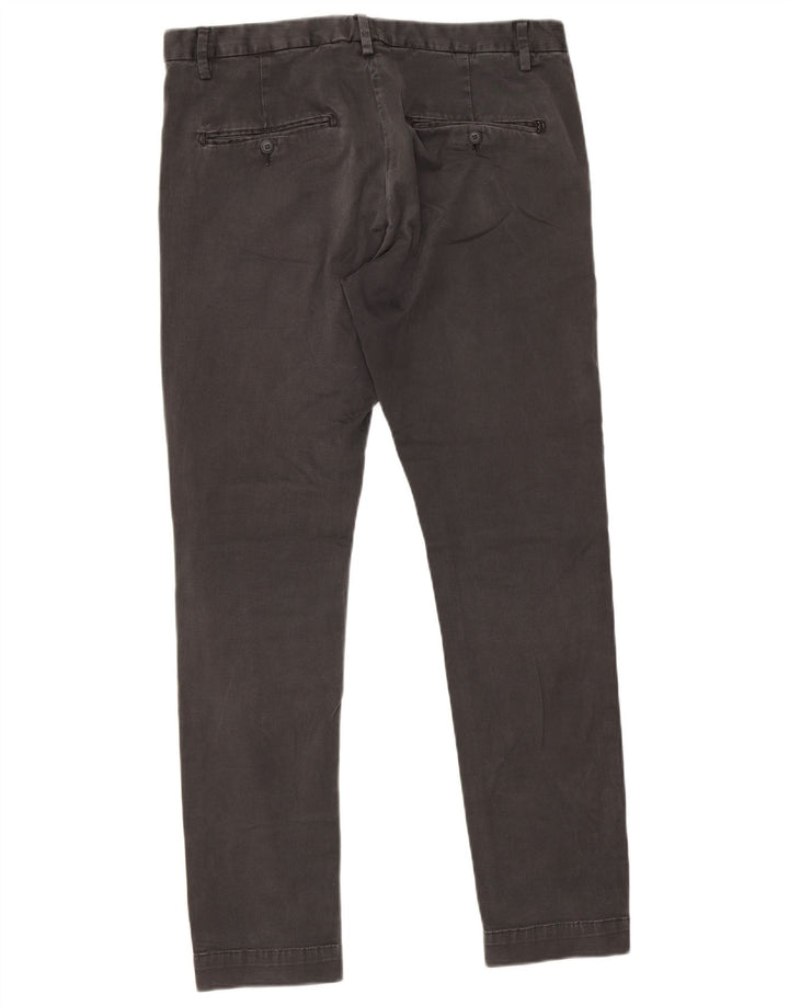 Dondup Pantalón chino ajustado para hombre W36 L31 Algodón gris