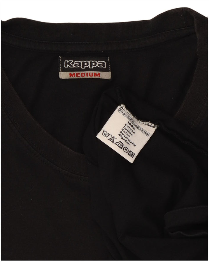 Kappa Hombre Chaleco Top Medium Negro Algodón