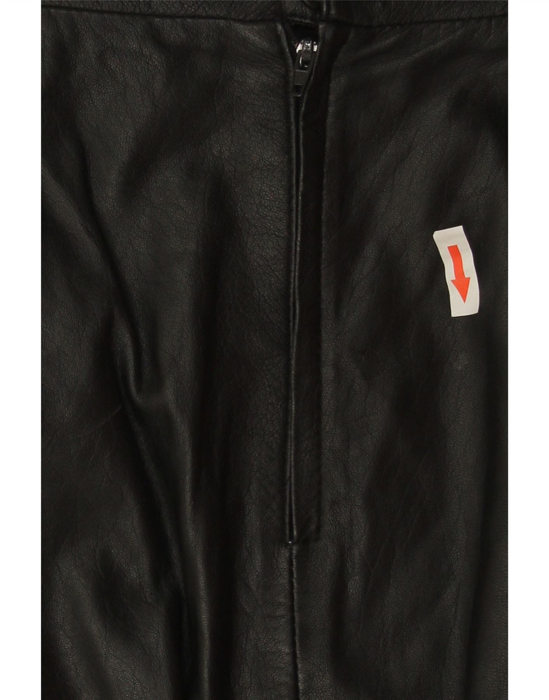 Falda de cuero vintage para mujer W30 Medio Negro