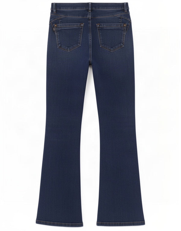 Marks & Spencer Jeans Slim Bootcut para Mujer UK 8 Small W28 L28 Azul Marino