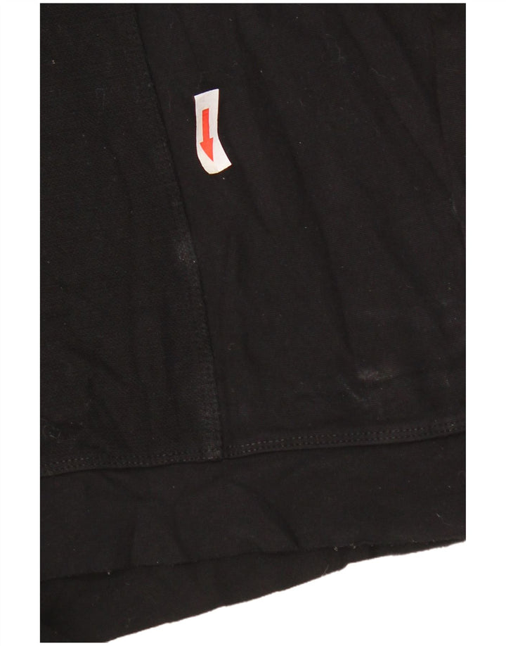 Zara Sudadera extragrande con manga 3/4 para mujer, talla 40, talla M, color negro