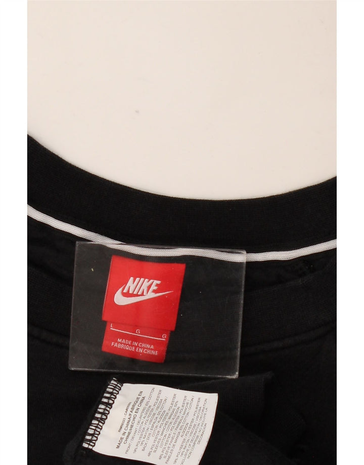 Nike Mujer Sudadera Jumper Grande Negro Algodón