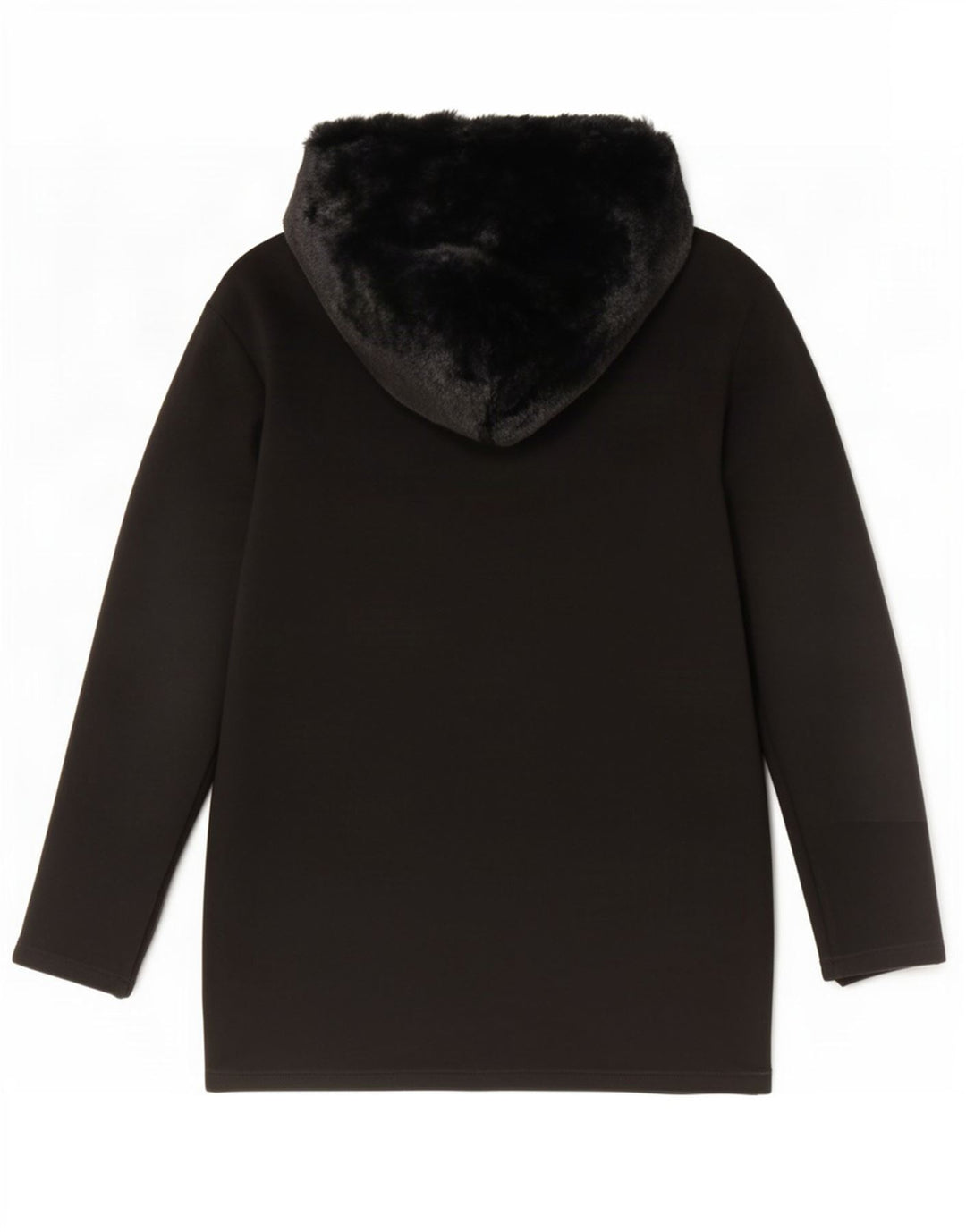 Zara Jersey con capucha y cuello con cremallera extragrande para mujer UK 10 Small Poliéster negro
