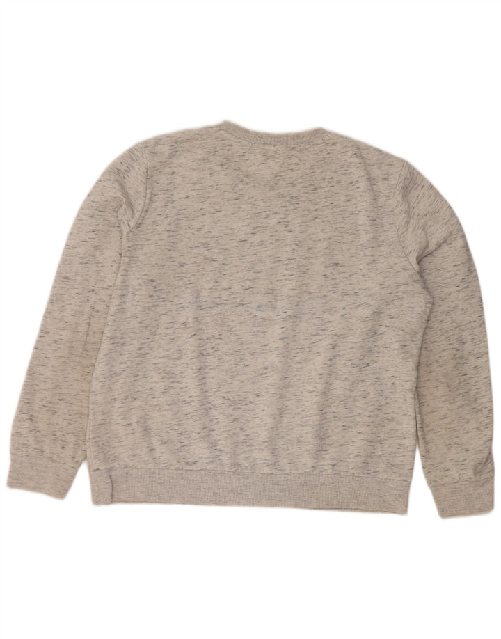 Tommy Hilfiger Sudadera gráfica para mujer Jumper UK 12 Gris medio moteado