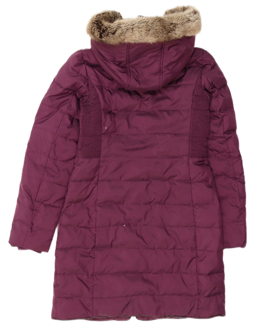 JOULES Abrigo acolchado extragrande con capucha para mujer UK 8 Small Poliéster morado