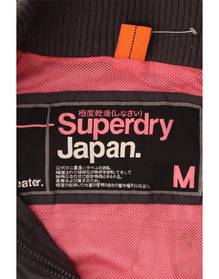 Superdry Chaqueta cortavientos para mujer UK 44 Nylon gris medio