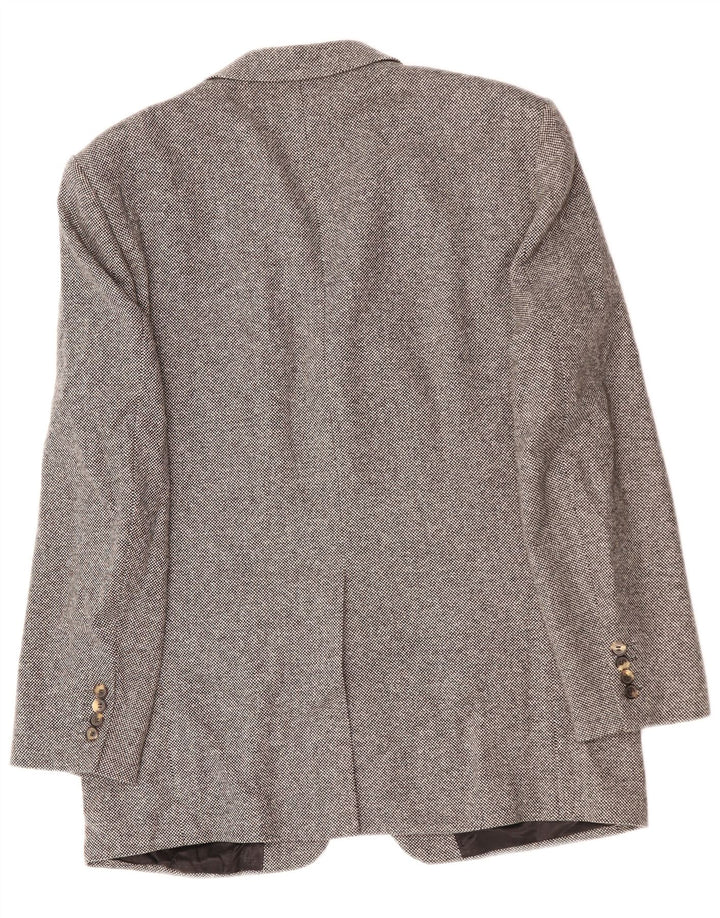 KARL LAGERFELD Chaqueta tipo blazer de 3 botones para hombre UK 40 Large Grey Wool