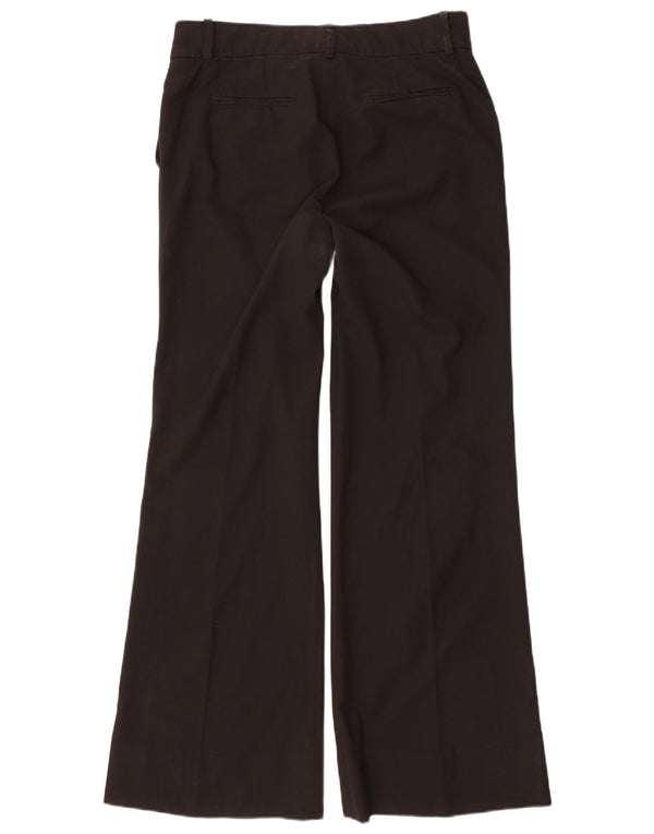 Zara Pantalón chino de pierna ancha para mujer EU 40 Medium W30 L32 Negro