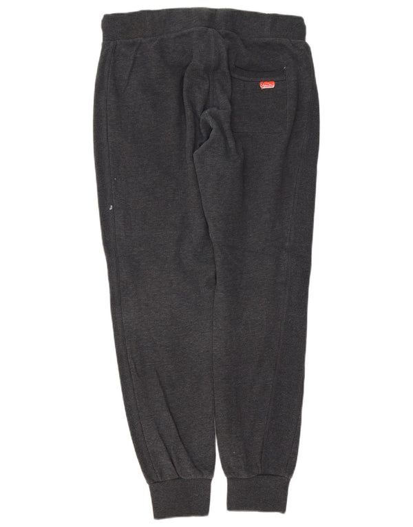 Superdry Mujer Slim Fit Chándal Pantalones Joggers UK 44 Grande Gris Algodón