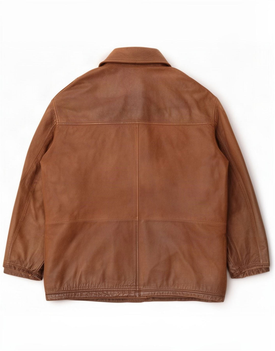 Trapper Chaqueta de cuero para hombre UK 50 5XL Marrón