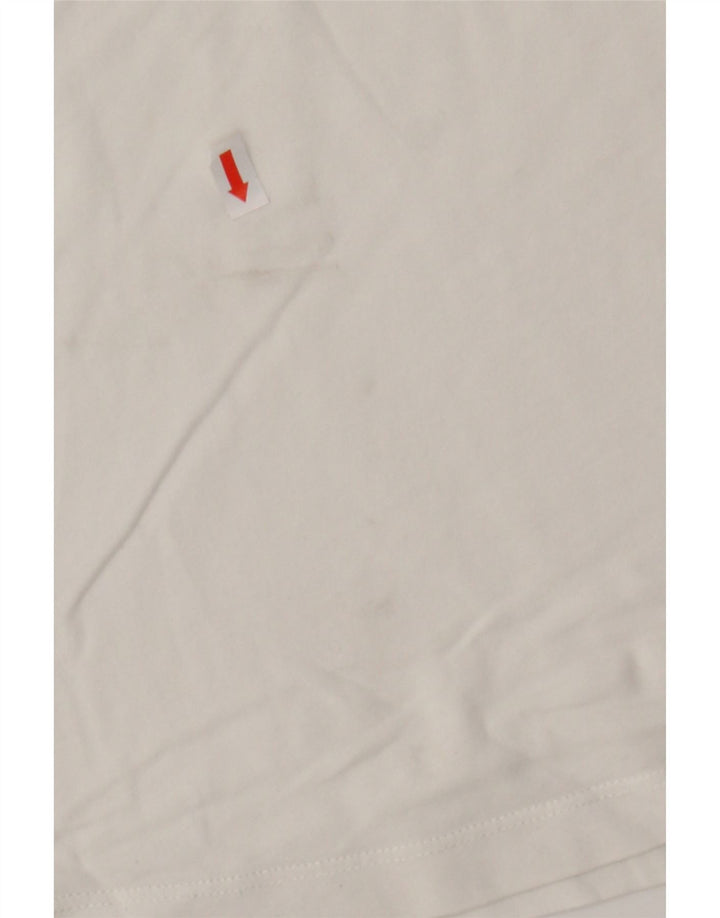 MASSIMO DUTTI Womens Graphic T-Shirt Top UK 16 Large Off White Vintage Massimo Dutti and Second-Hand Massimo Dutti from Messina Hembry 