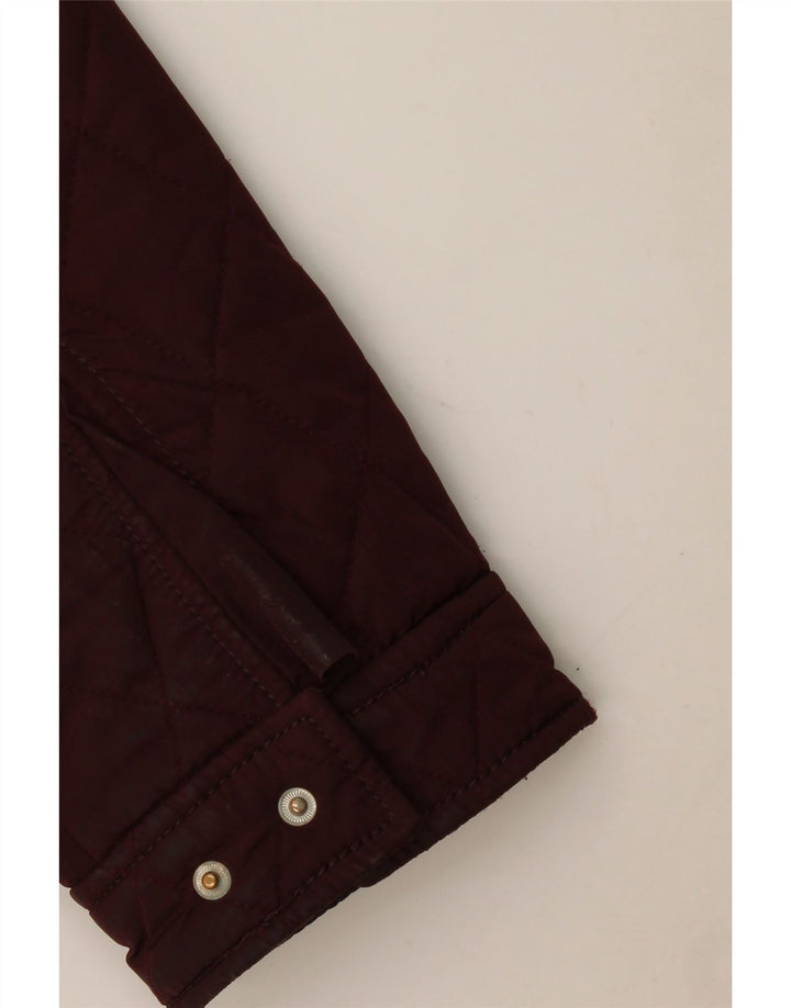 Zara Mens Chaqueta Acolchada UK 44 2XL Borgoña