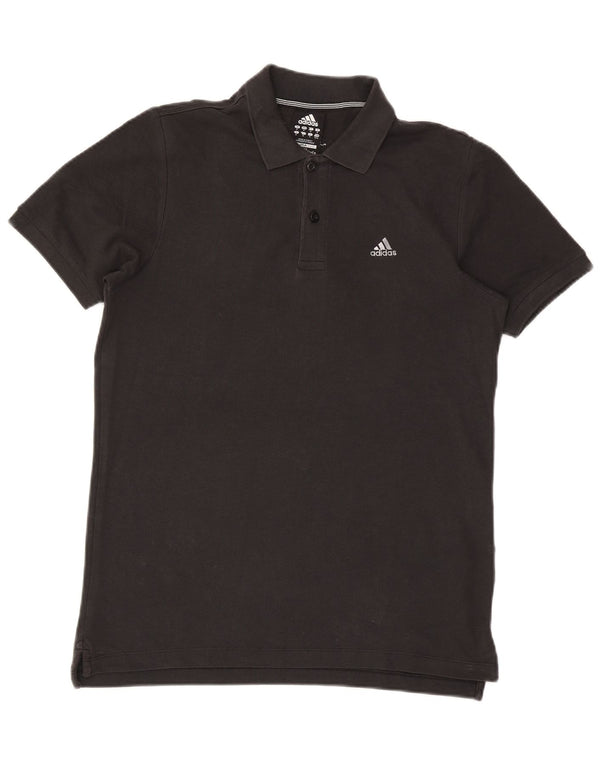 Adidas Mens Clima 365 Polo Camisa Mediana Negro Algodón