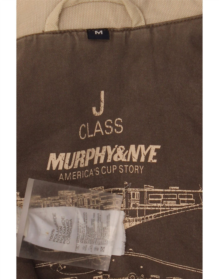 Murphy & Nye Chaqueta cortavientos para hombre UK 38 Medium Beige Nylon