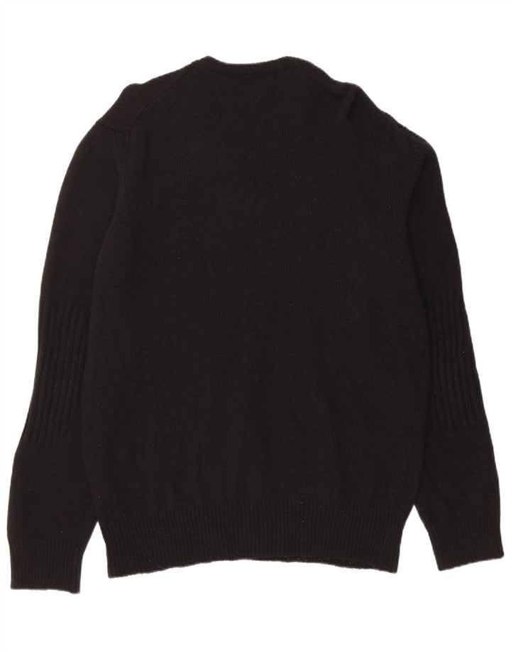Woolrich Jersey con cuello redondo y gráfico para hombre XL Lana negra