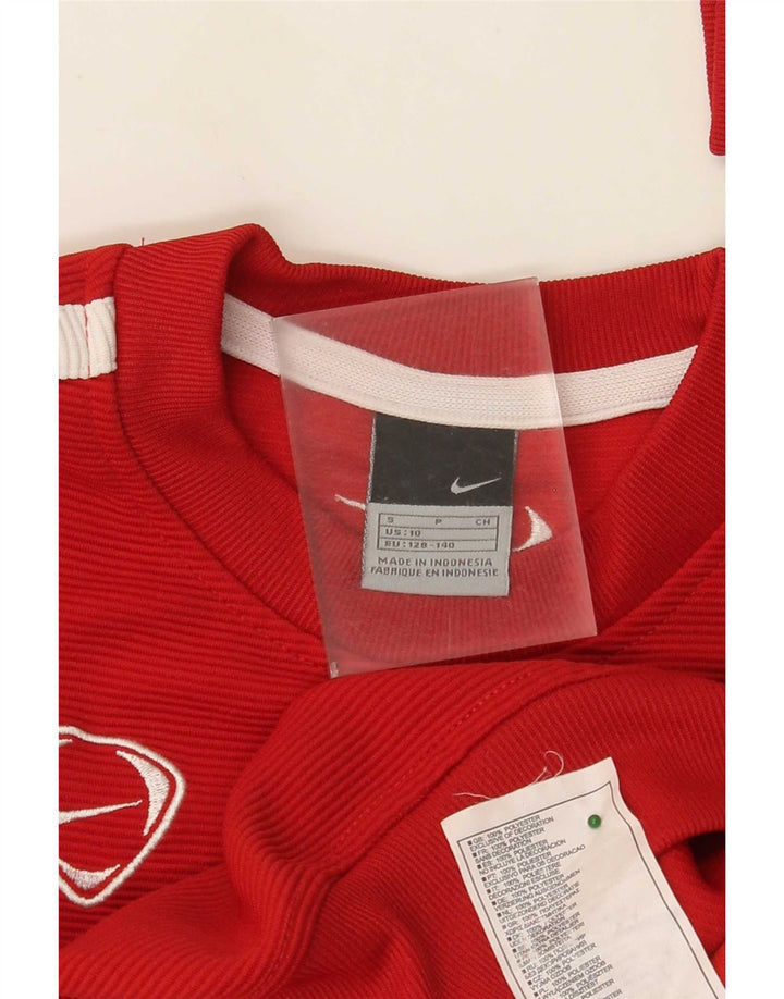 Nike Sudadera para niños Jumper 9-10 años Small Rojo Poliéster
