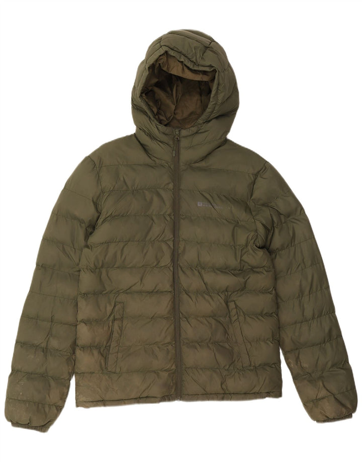Mountain Warehouse Chaqueta acolchada con capucha para hombre UK 36 Small Caqui Poliéster