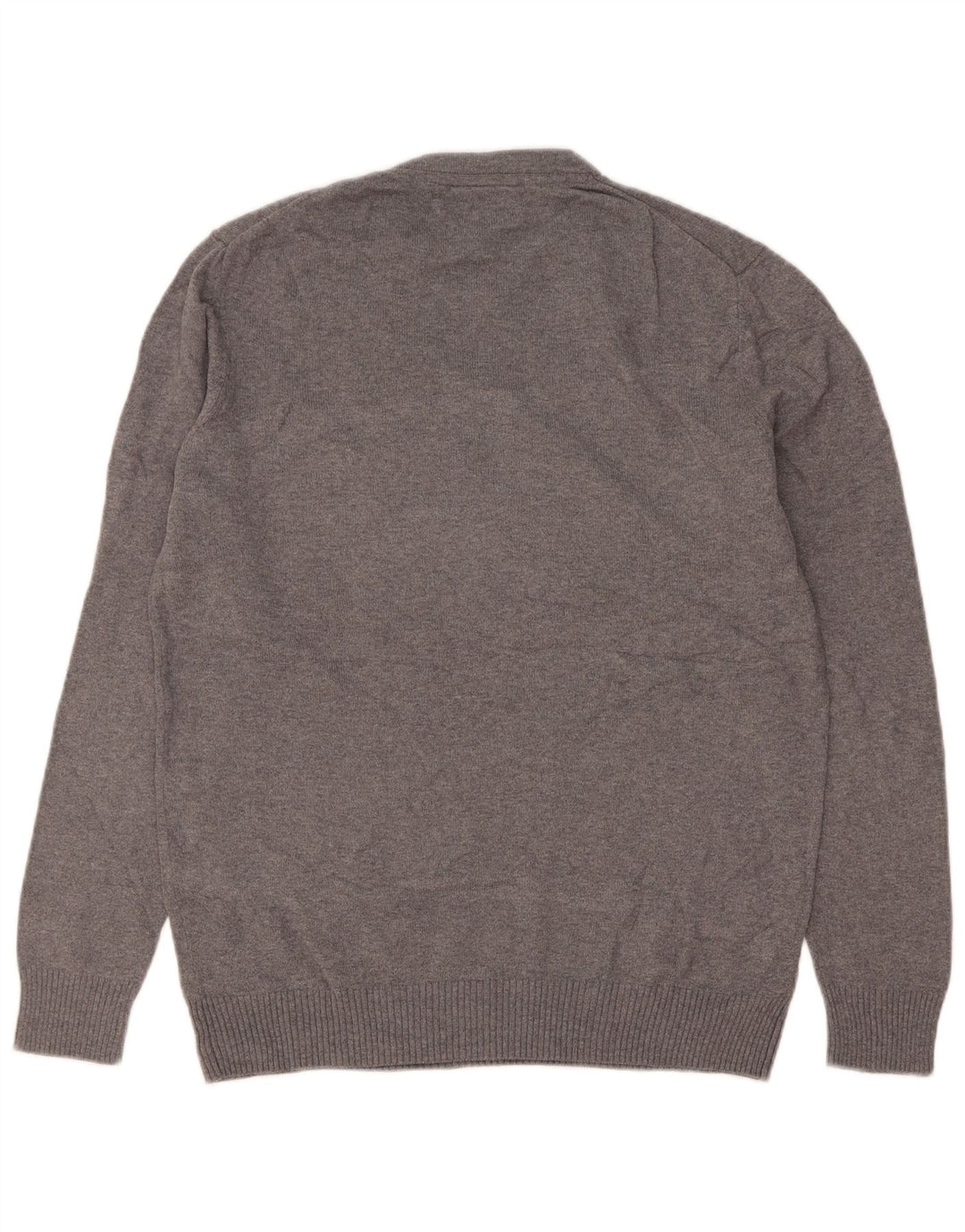Lyle & Scott Jersey de cuello redondo para hombre de algodón moteado gris pequeño