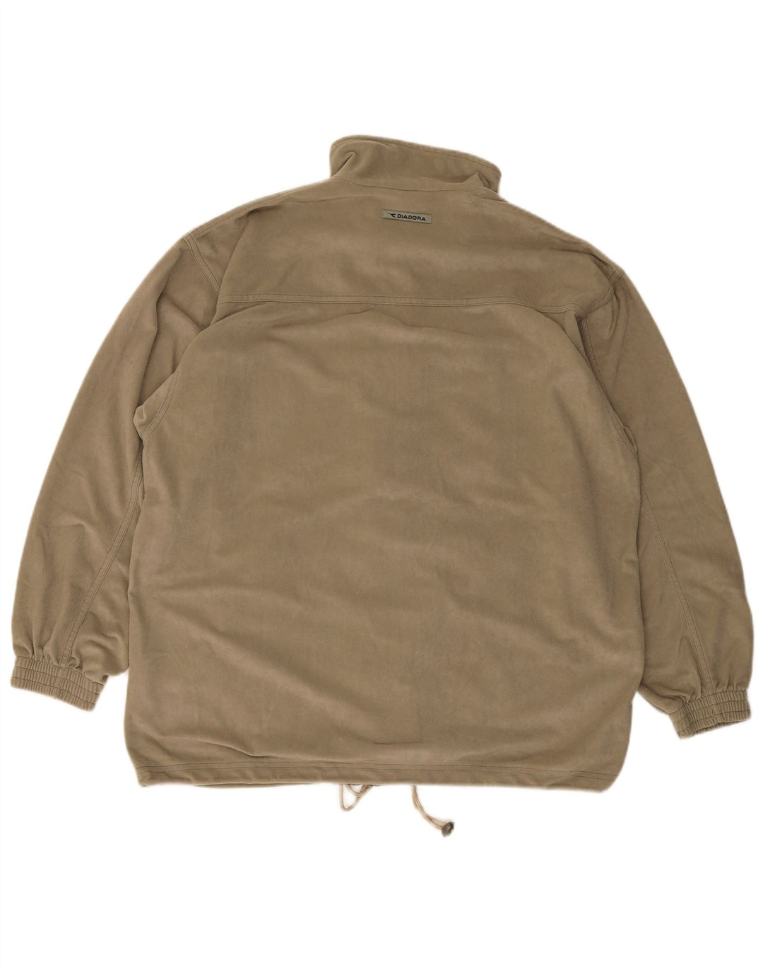 Diadora Chaqueta de chándal de terciopelo para hombre UK 42 Large Caqui Poliéster