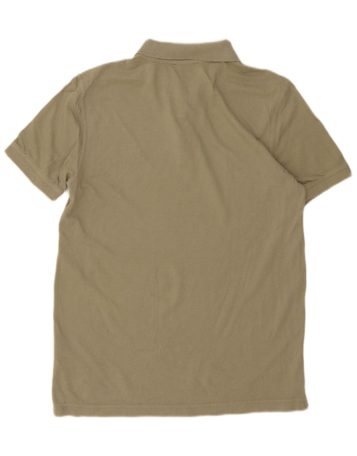 Benetton Polo Hombre De Algodón Caqui Medio