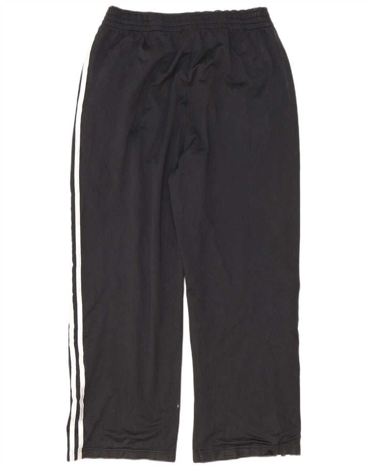 Adidas - Pantalón de chándal para hombre, talla grande, color negro, poliéster, deportivo