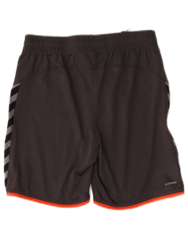 Hummel Shorts deportivos con gráficos para niños 13-14 años Gris Poliéster color block