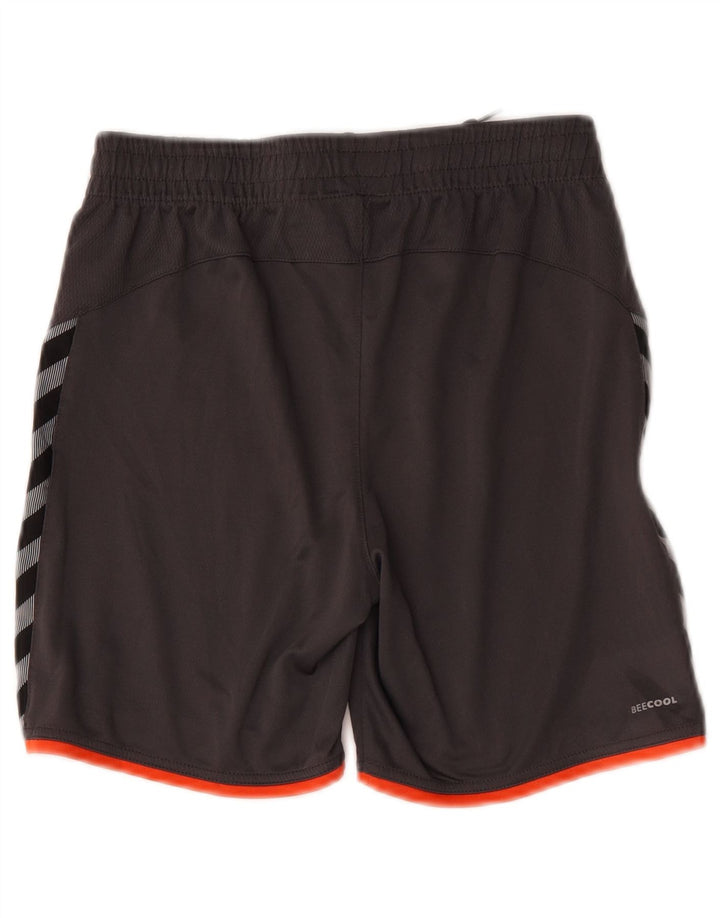 Hummel Shorts deportivos con gráficos para niños 13-14 años Gris Poliéster color block