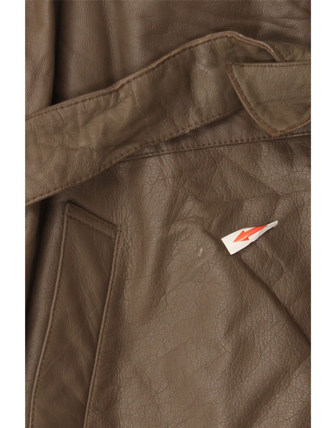 Chaqueta de cuero vintage para hombre IT 56 3XL Marrón