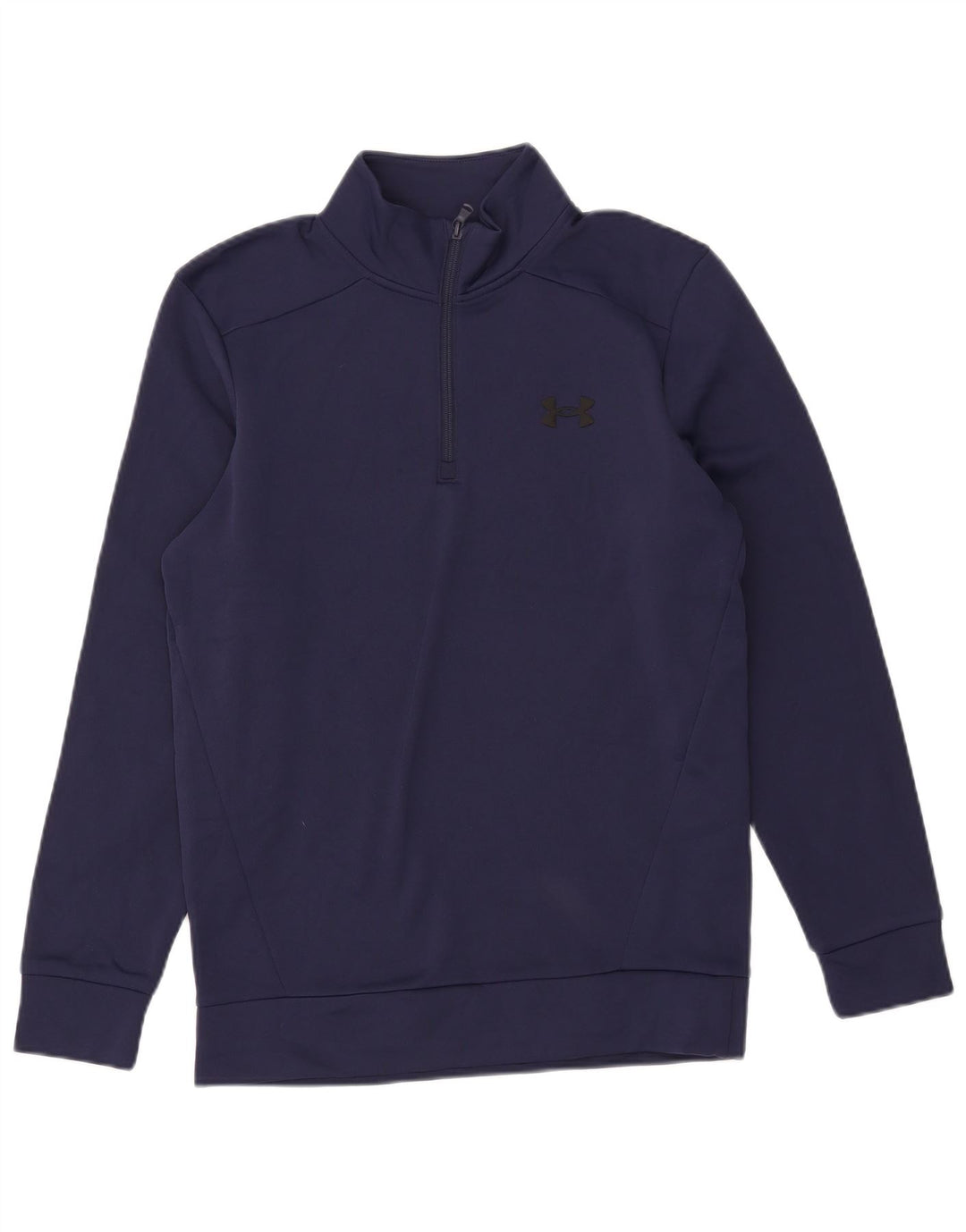 Under Armour Hombre Zip Neck Sudadera Jumper Small Azul Marino Poliéster