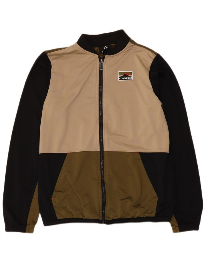 Converse Chaqueta de chándal para niños 13-14 años XL Negro Colorblock