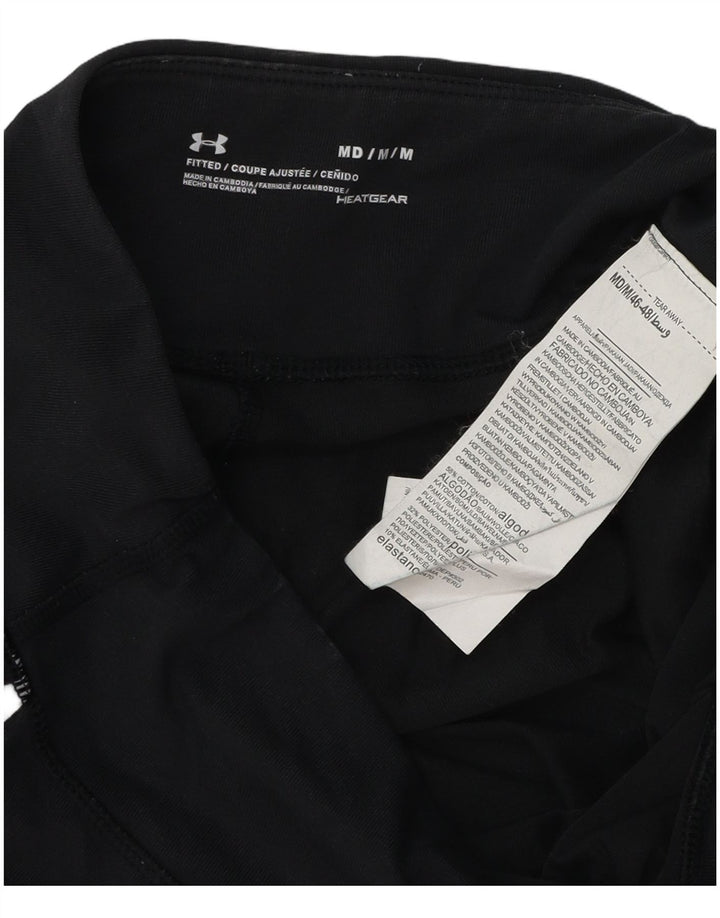 UNDER ARMOUR Leggings Heat Gear para mujer Reino Unido 12 Mediano Negro Colorblock