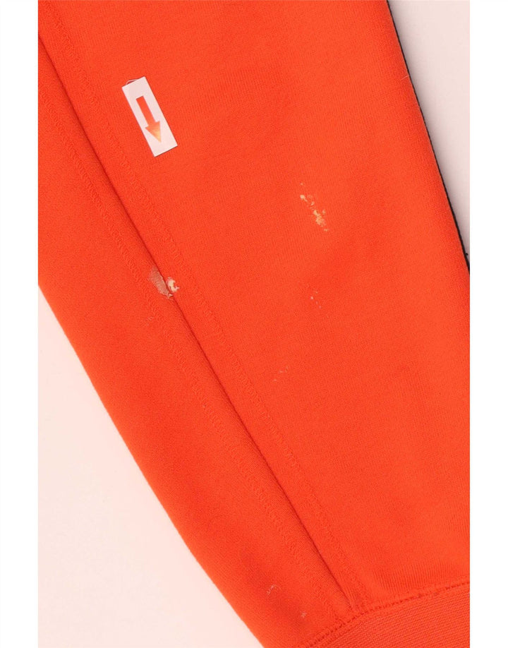 Adidas - Sudadera con capucha y cremallera para hombre, poliéster, color naranja medio