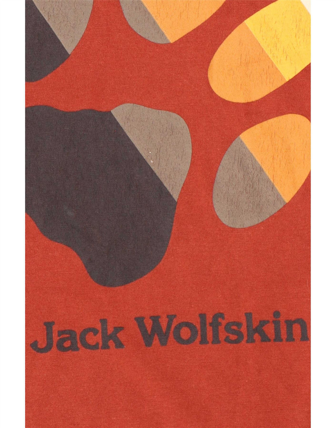 Jack Wolfskin Camiseta gráfica para hombre Top Algodón rojo mediano