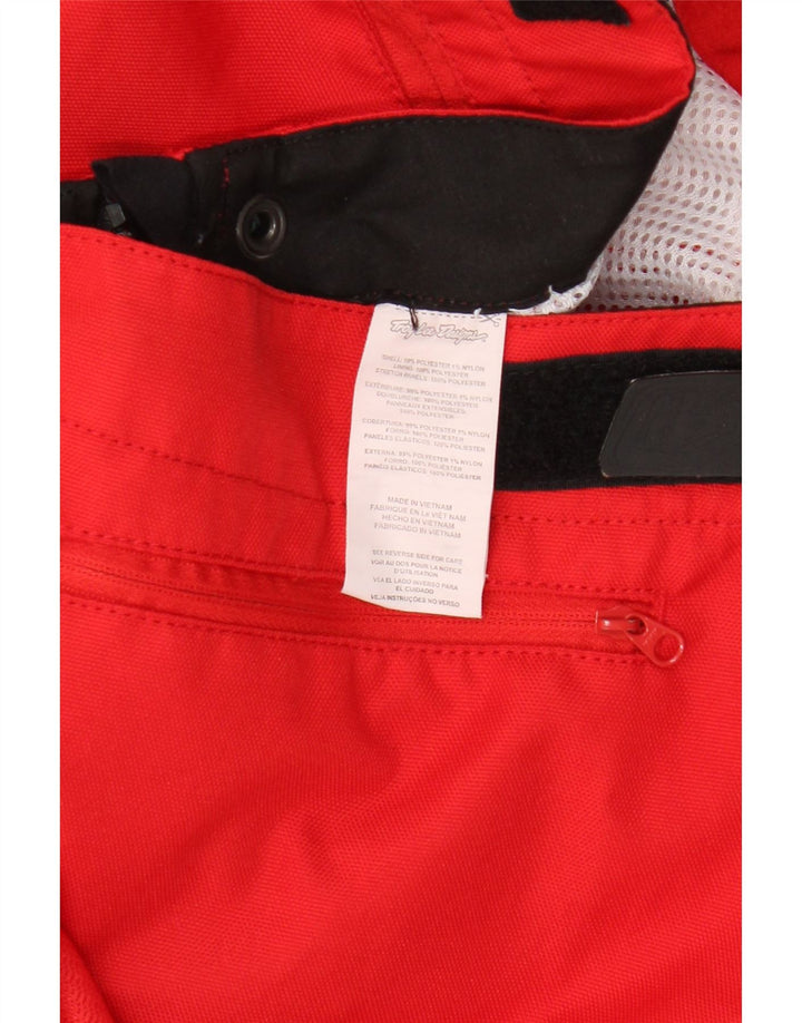 Troy Lee Designs Pantalones cortos gráficos estilo motor para hombre mediano W32 rojo colorblock