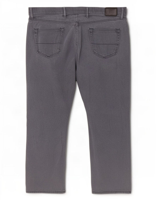 Marks & Spencer Pantalones casuales rectos para hombre W42 L29 Algodón azul marino