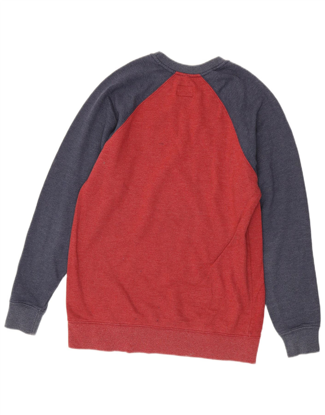 VANS Hombre Sudadera Jumper Small Rojo Colorblock Algodón