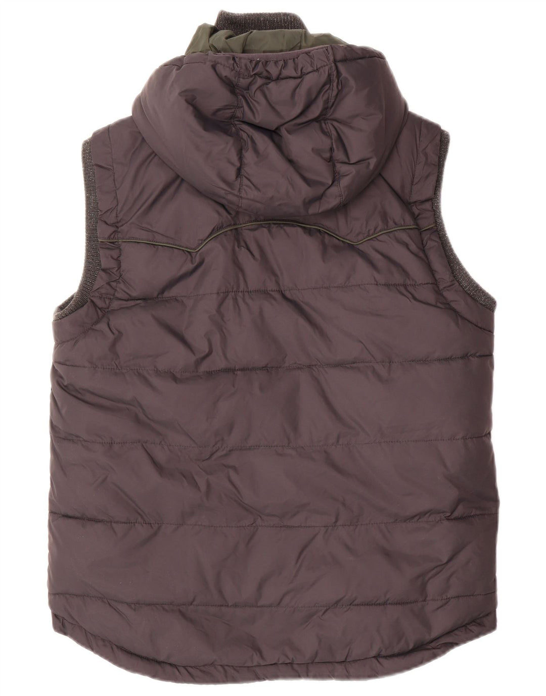 SUPERDRY Chaleco acolchado con capucha para hombre UK 38 Medium Azul marino Nylon