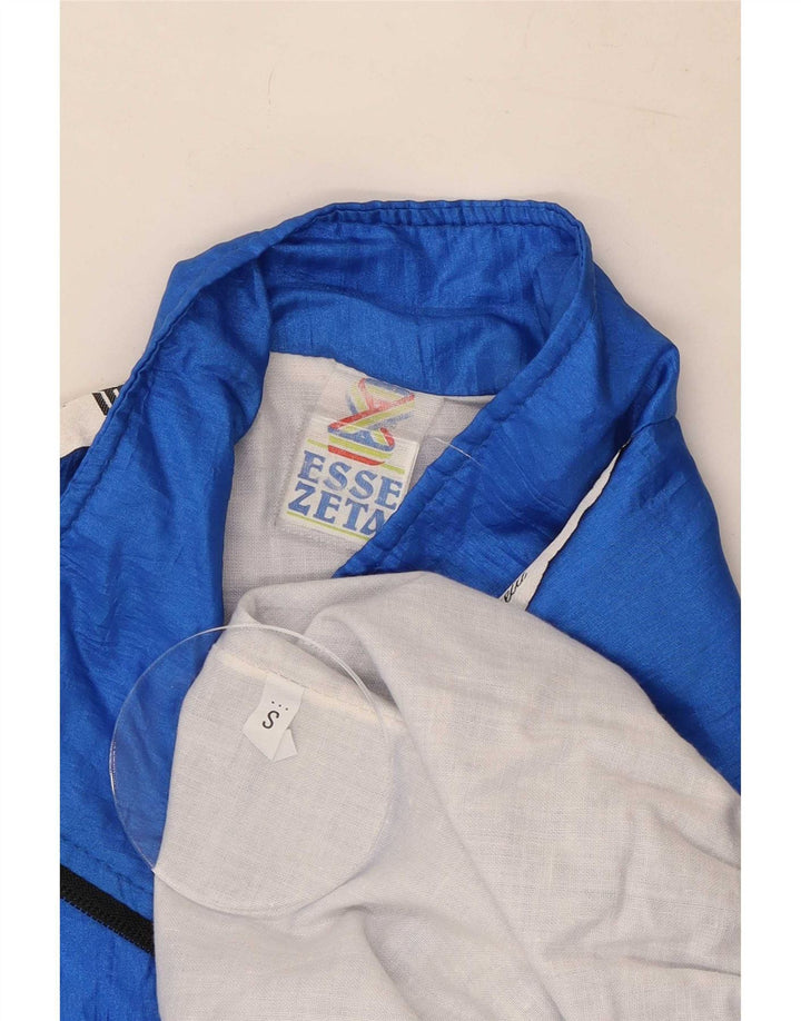Chándal completo con gráfico vintage para hombre Bloque de color azul pequeño